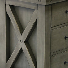 Load image into Gallery viewer, Water Creation 60 Inch Grizzle Grey Double Sink Bathroom Vanity With Faucets With Carrara White Marble Counter Top From The Aberdeen Collection- Water Creation