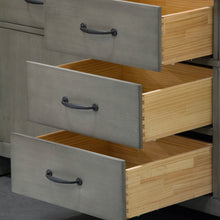 Load image into Gallery viewer, Water Creation 72 Inch Grizzle Grey Double Sink Bathroom Vanity With Mirror And Faucets With Carrara White Marble Counter Top From The Aberdeen Collection- Water Creation