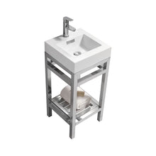 Load image into Gallery viewer, Cisco 16&quot; Stainless Steel Console with Acrylic Sink - Vanity Grace Store