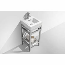 Load image into Gallery viewer, Cisco 16&quot; Stainless Steel Console with Acrylic Sink - Vanity Grace Store
