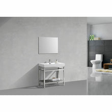 Load image into Gallery viewer, Cisco 36&quot; Stainless Steel Console with Acrylic Sink - Vanity Grace Store