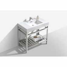 Load image into Gallery viewer, Cisco 36&quot; Stainless Steel Console with Acrylic Sink - Vanity Grace Store