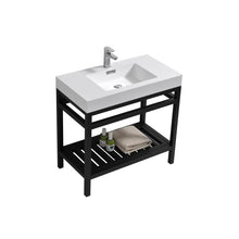 Load image into Gallery viewer, Cisco 36&quot; Stainless Steel Console with Acrylic Sink - Vanity Grace Store
