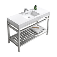 Load image into Gallery viewer, Cisco 48&quot; Stainless Steel Console with Acrylic Sink - Vanity Grace Store