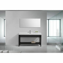 Load image into Gallery viewer, Cisco 60&quot; Single Sink Stainless Steel Console with Acrylic Sink - Vanity Grace Store