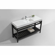 Load image into Gallery viewer, Cisco 60&quot; Single Sink Stainless Steel Console with Acrylic Sink - Vanity Grace Store
