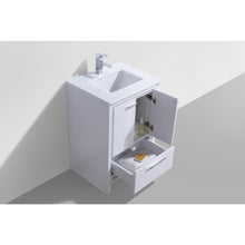 Load image into Gallery viewer, KubeBath Dolce 24&quot; Modern Bathroom Vanity with White Quartz Counter-Top - Vanity Grace Store