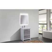 Load image into Gallery viewer, KubeBath Dolce 24&quot; Modern Bathroom Vanity with White Quartz Counter-Top - Vanity Grace Store