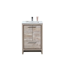 Load image into Gallery viewer, KubeBath Dolce 24&quot; Modern Bathroom Vanity with White Quartz Counter-Top - Vanity Grace Store