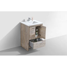 Load image into Gallery viewer, KubeBath Dolce 24&quot; Modern Bathroom Vanity with White Quartz Counter-Top - Vanity Grace Store