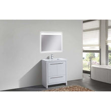 Load image into Gallery viewer, KubeBath Dolce 30&quot; Modern Bathroom Vanity with White Quartz Counter-Top - Vanity Grace Store