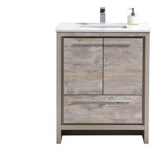 Load image into Gallery viewer, KubeBath Dolce 30&quot; Modern Bathroom Vanity with White Quartz Counter-Top - Vanity Grace Store
