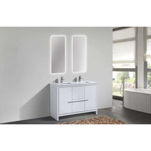 Load image into Gallery viewer, KubeBath Dolce 48&quot; Double Sink Modern Bathroom Vanity with White Quartz Counter-Top - Vanity Grace Store