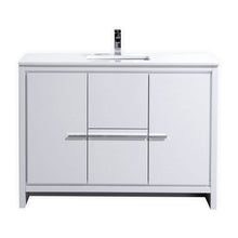 Load image into Gallery viewer, KubeBath Dolce 48&quot; Modern Bathroom Vanity with White Quartz Counter-Top - Vanity Grace Store