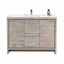 Load image into Gallery viewer, KubeBath Dolce 48&quot; Modern Bathroom Vanity with White Quartz Counter-Top- Kubebath