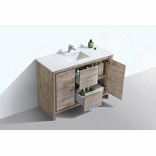 Load image into Gallery viewer, KubeBath Dolce 48&quot; Modern Bathroom Vanity with White Quartz Counter-Top- Kubebath