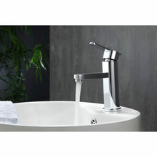 Load image into Gallery viewer, Aqua Roundo Single Hole Mount Bathroom Vanity Faucet - Chrome - Vanity Grace Store - Kubebath