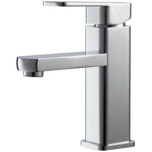 Aqua Soho Single Hole Mount Bathroom Vanity Faucet - Chrome - Vanity Grace Store - Kubebath