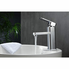 Load image into Gallery viewer, Aqua Soho Single Hole Mount Bathroom Vanity Faucet - Chrome - Vanity Grace Store - Kubebath