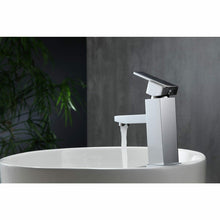 Load image into Gallery viewer, Aqua Piazza Single Lever Bathroom Vanity Faucet - Chrome - Vanity Grace Store - Kubebath