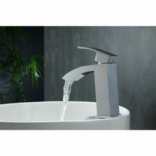 Load image into Gallery viewer, Aqua Balzo Single Lever Wide Spread Bathroom Vanity Faucet - Chrome - Vanity Grace Store - Kubebath