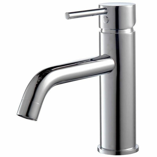 Aqua Rondo Single Hole Mount Bathroom Vanity Faucet - Chrome - Vanity Grace Store - Kubebath