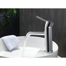 Load image into Gallery viewer, Aqua Rondo Single Hole Mount Bathroom Vanity Faucet - Chrome - Vanity Grace Store - Kubebath