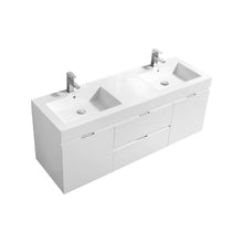 Load image into Gallery viewer, Bliss 60&quot; Double Sink Wall Mount Modern Bathroom Vanity - Vanity Grace Store