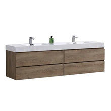 Load image into Gallery viewer, Kubebath Bliss 72&quot; Double Sink Wall Mount Modern Bathroom Vanity | Vanity Grace US
