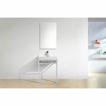 Load image into Gallery viewer, Haus Stainless Steel Console w/ White Acrylic Sink - Vanity Grace Store