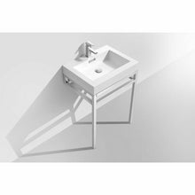 Load image into Gallery viewer, Haus Stainless Steel Console w/ White Acrylic Sink - Vanity Grace Store