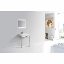 Load image into Gallery viewer, Haus Stainless Steel Console w/ White Acrylic Sink - Vanity Grace Store
