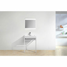 Load image into Gallery viewer, Haus Stainless Steel Console w/ White Acrylic Sink - Vanity Grace Store