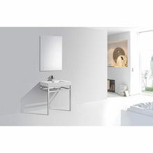 Load image into Gallery viewer, Haus Stainless Steel Console w/ White Acrylic Sink - Vanity Grace Store