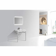 Load image into Gallery viewer, Haus Stainless Steel Console w/ White Acrylic Sink - Vanity Grace Store