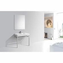 Load image into Gallery viewer, Haus Stainless Steel Console w/ White Acrylic Sink - Vanity Grace Store