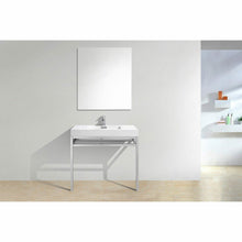 Load image into Gallery viewer, Haus Stainless Steel Console w/ White Acrylic Sink - Vanity Grace Store