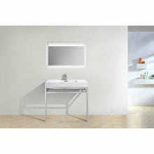 Load image into Gallery viewer, Haus Stainless Steel Console w/ White Acrylic Sink - Vanity Grace Store