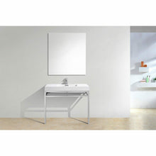 Load image into Gallery viewer, Haus Stainless Steel Console w/ White Acrylic Sink - Vanity Grace Store
