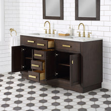 Load image into Gallery viewer, Water Creation Chestnut 60&quot; Double Bathroom Vanity in Brown Oak- Water Creation