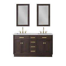 Load image into Gallery viewer, Water Creation Chestnut 60&quot; Double Bathroom Vanity in Brown Oak- Water Creation