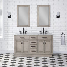 Load image into Gallery viewer, Water Creation Chestnut 60&quot; Double Bathroom Vanity in Grey Oak- Water Creation