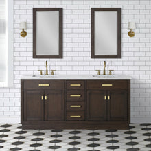 Load image into Gallery viewer, Water Creation Chestnut 72&quot; Double Bathroom Vanity in Brown Oak- Water Creation