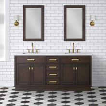 Load image into Gallery viewer, Water Creation Chestnut 72&quot; Double Bathroom Vanity in Brown Oak- Water Creation