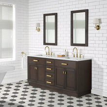 Load image into Gallery viewer, Water Creation Chestnut 72&quot; Double Bathroom Vanity in Brown Oak- Water Creation