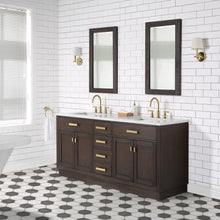 Load image into Gallery viewer, Water Creation Chestnut 72&quot; Double Bathroom Vanity in Brown Oak- Water Creation