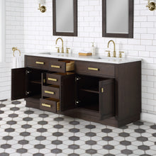 Load image into Gallery viewer, Water Creation Chestnut 72&quot; Double Bathroom Vanity in Brown Oak- Water Creation