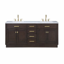 Load image into Gallery viewer, Water Creation Chestnut 72&quot; Double Bathroom Vanity in Brown Oak- Water Creation