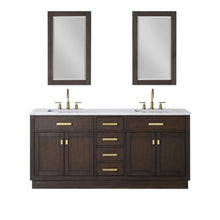 Load image into Gallery viewer, Water Creation Chestnut 72&quot; Double Bathroom Vanity in Brown Oak- Water Creation