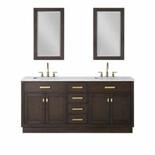 Load image into Gallery viewer, Water Creation Chestnut 72&quot; Double Bathroom Vanity in Brown Oak- Water Creation